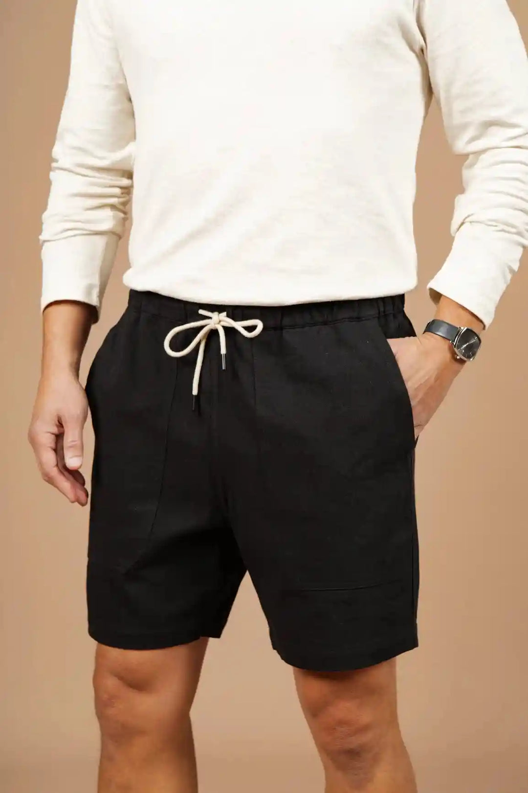 Black Palm Springs Pull-On Shorts