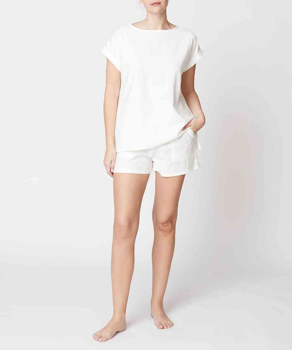 Dolman Bamboo Linen Shirt and Short Set