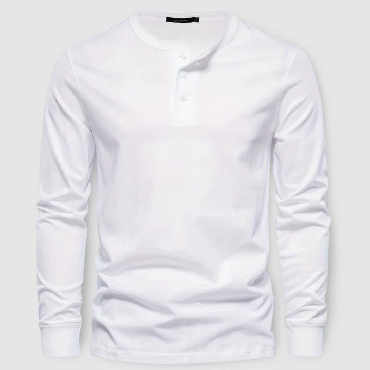 Long Sleeve Cotton Henley