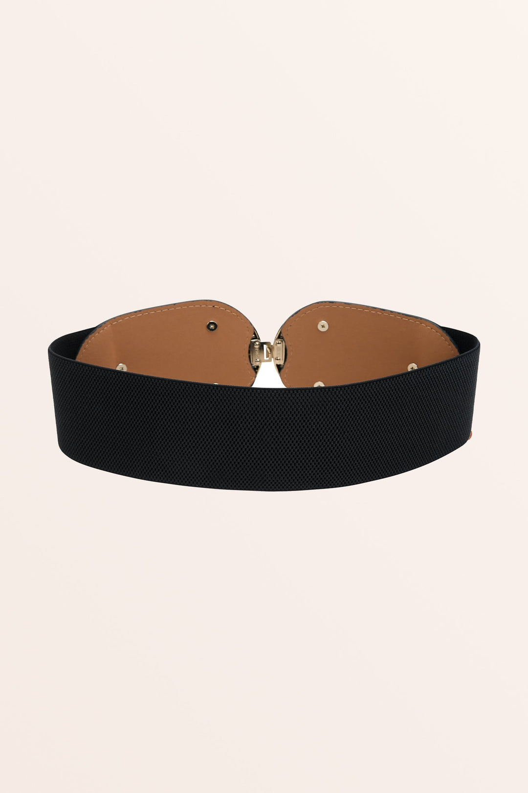 Vintage Interlock Buckle Belt - Black