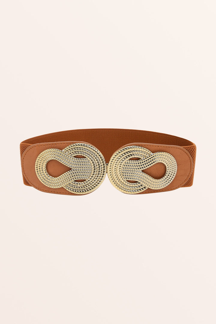 Vintage Interlock Buckle Belt - Brown