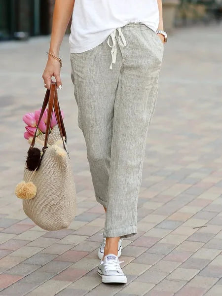 ALICE - COMFORTABLE LINEN TROUSERS