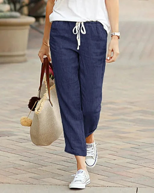 ALICE - COMFORTABLE LINEN TROUSERS