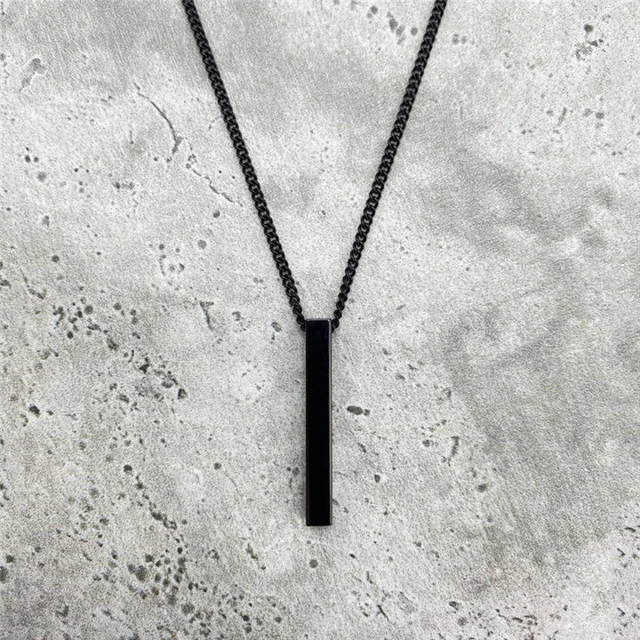 classic Rectangle Pendant Necklace