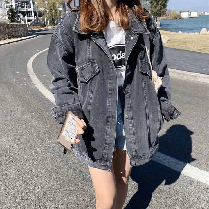 Denim Jacket  Simple Loose Jeans