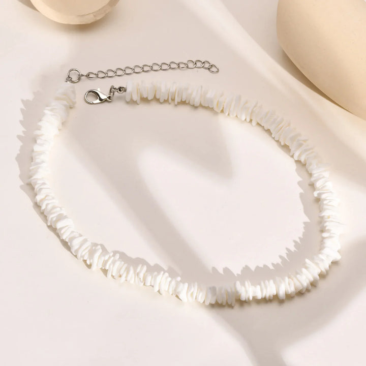 Bohemian Puka Shell Chain Necklace