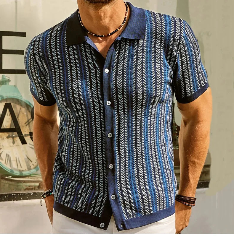 Short Sleeve Casual Shirts Fashion Luxury