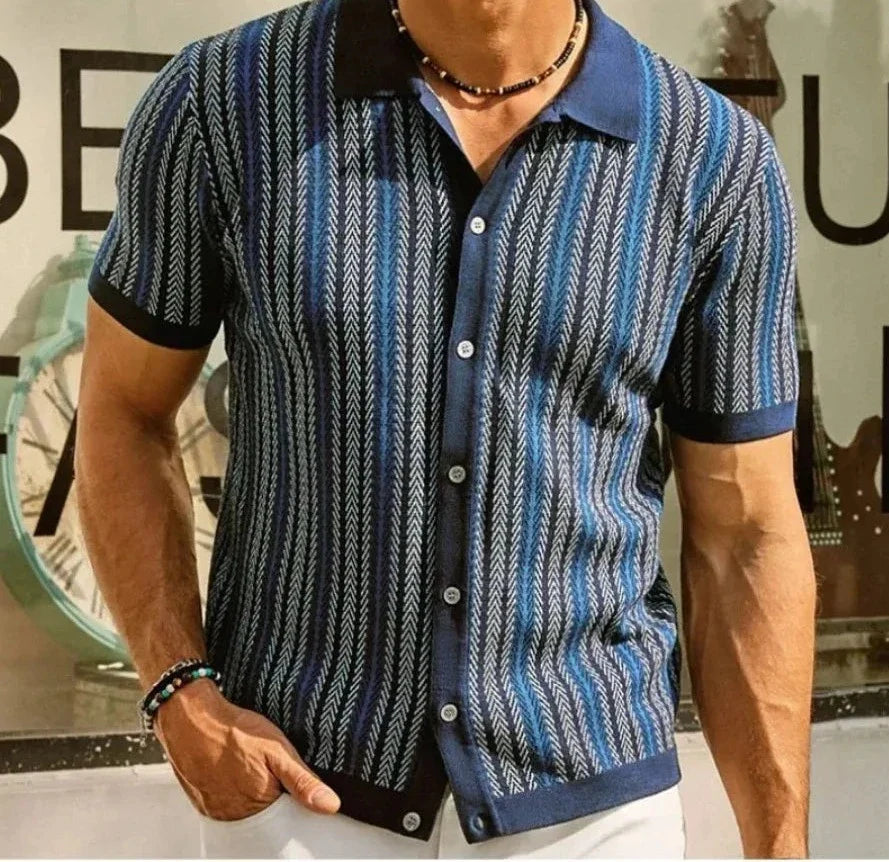 Short Sleeve Casual Shirts Fashion Luxury