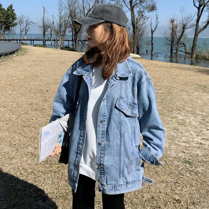 Denim Jacket  Simple Loose Jeans