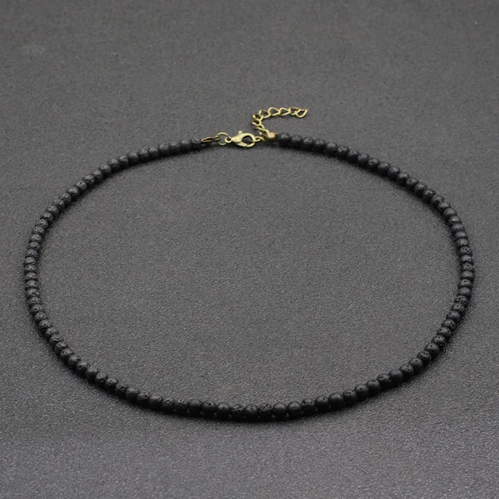 Choker Necklace Men  Natural Stone Collar