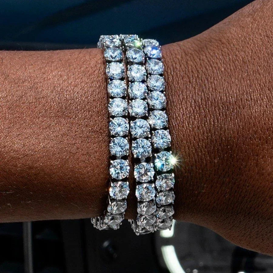 Tennis Bracelet Homme Iced  Cubic Zirconia