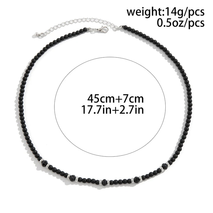 Acrylic Crystal Beads Strand Necklace