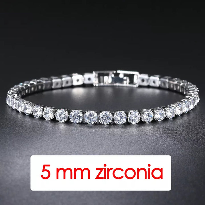 Tennis Bracelet Homme Iced  Cubic Zirconia