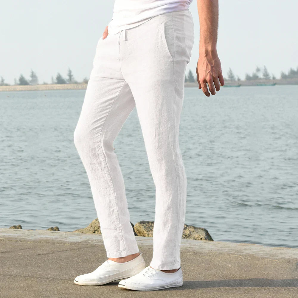 Coastal Breeze Linen Trousers