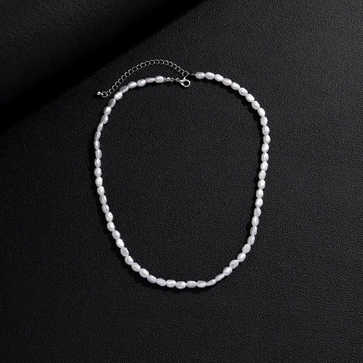 Simple Imitation Pearl Beads Short Choker Necklace