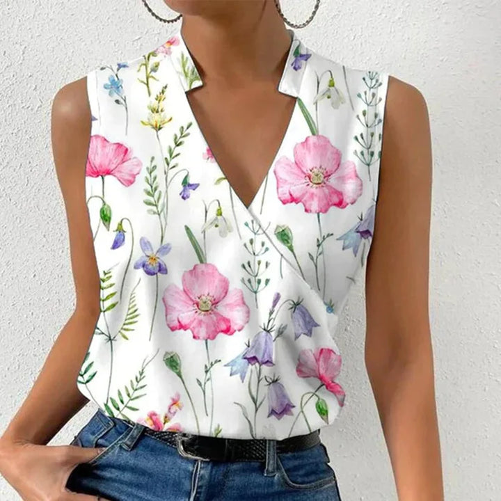 Fashion V-neck Sleeveless shirt