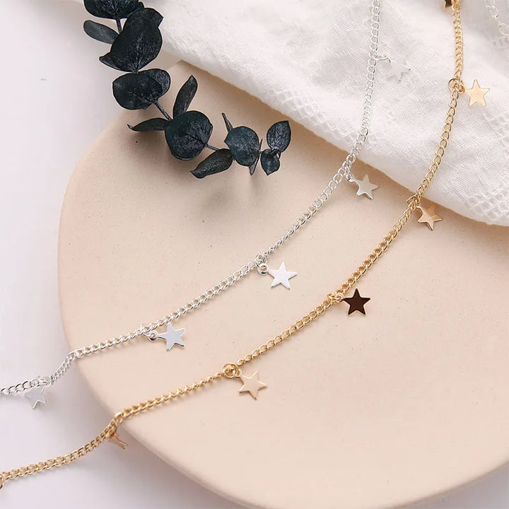 Necklace Stars Dangler Choker Fashionable Clavicle Chain Jewelry