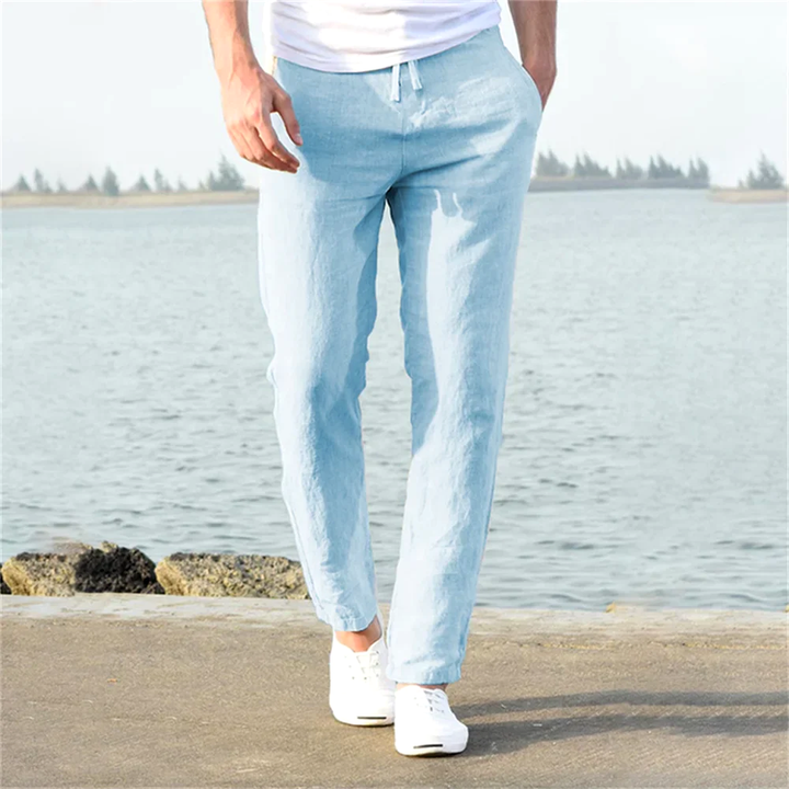 Coastal Breeze Linen Trousers