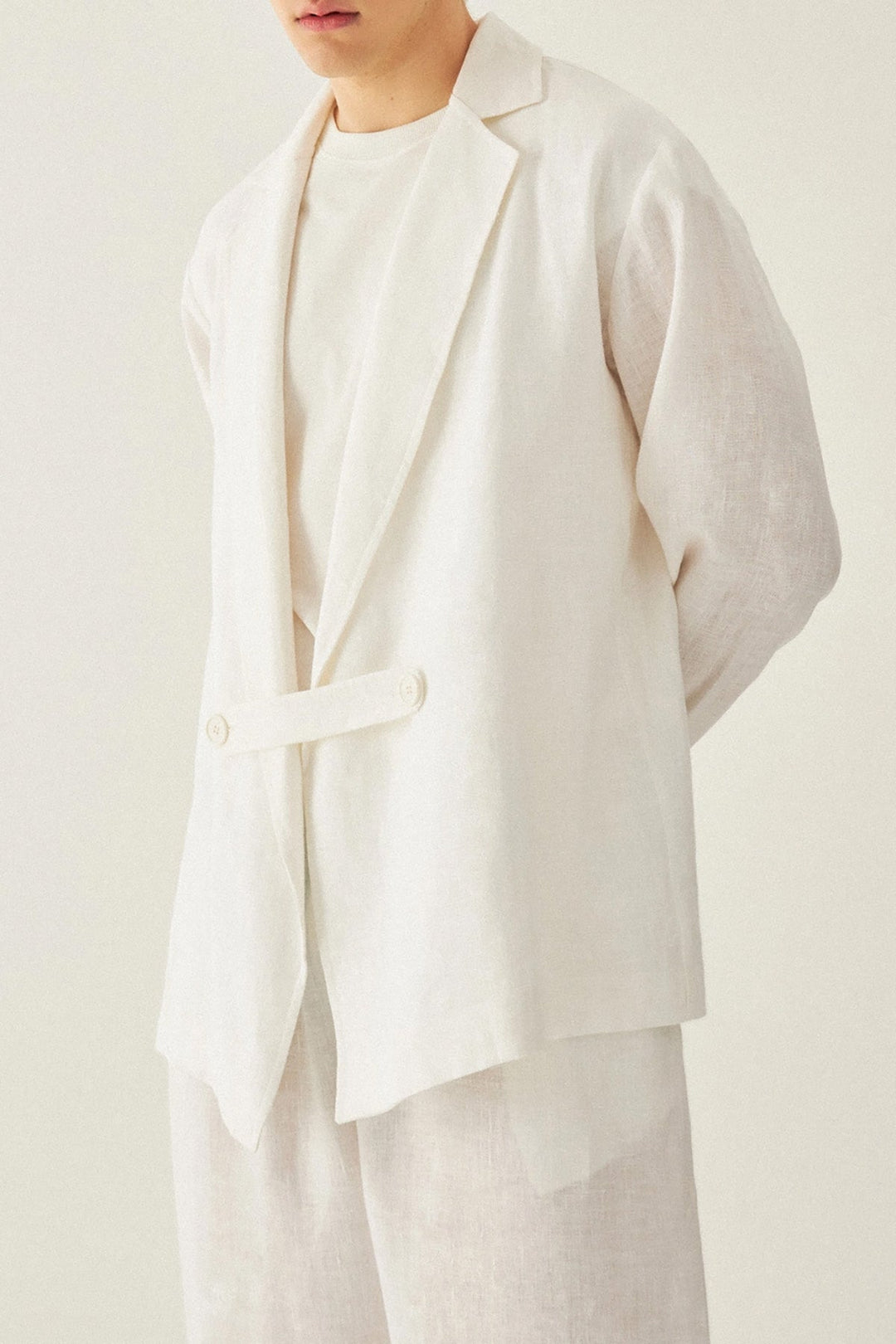 Oversized Linen Blazer