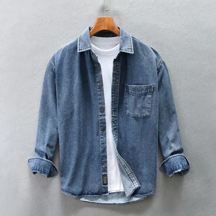 Florence Stone-Washed Denim Shirt