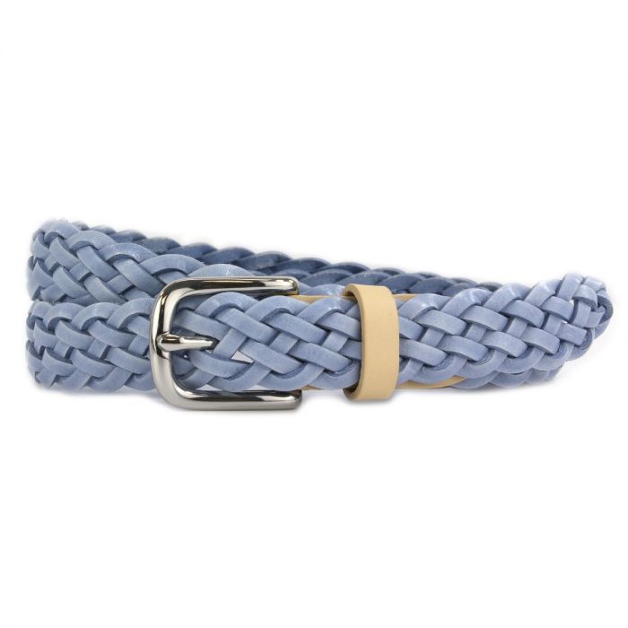 PRUNELLA HANDWOVEN LEATHER BELT