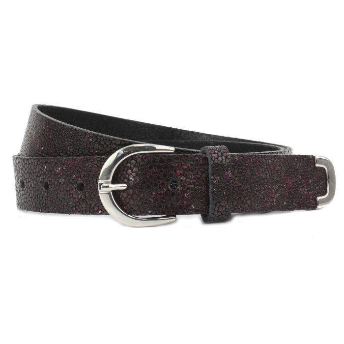 RUBY LADIES' REPTILE LEATHER BELT